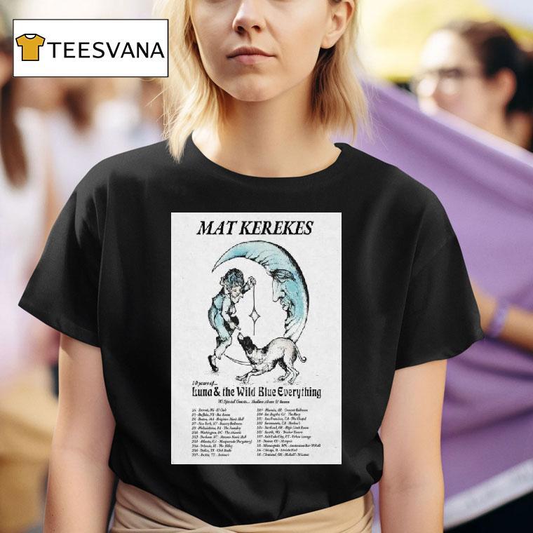 Mat Kerekes Years Of Luna The Wild Blue Everything Tour T Shirt