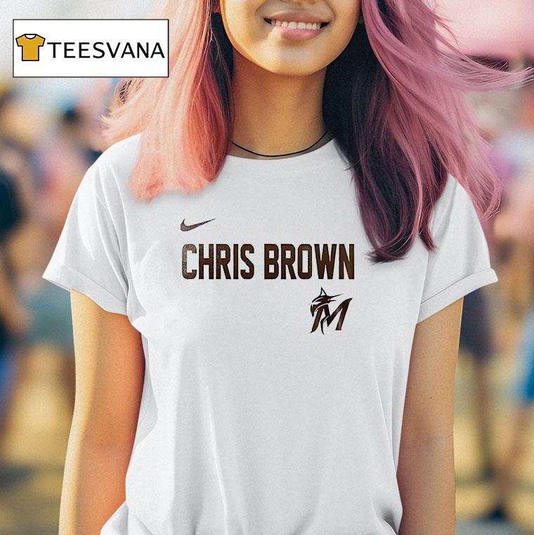 Miami Marlins X C Brown Breezy Bowl Xx  Years Of Chris Brown T Shirt