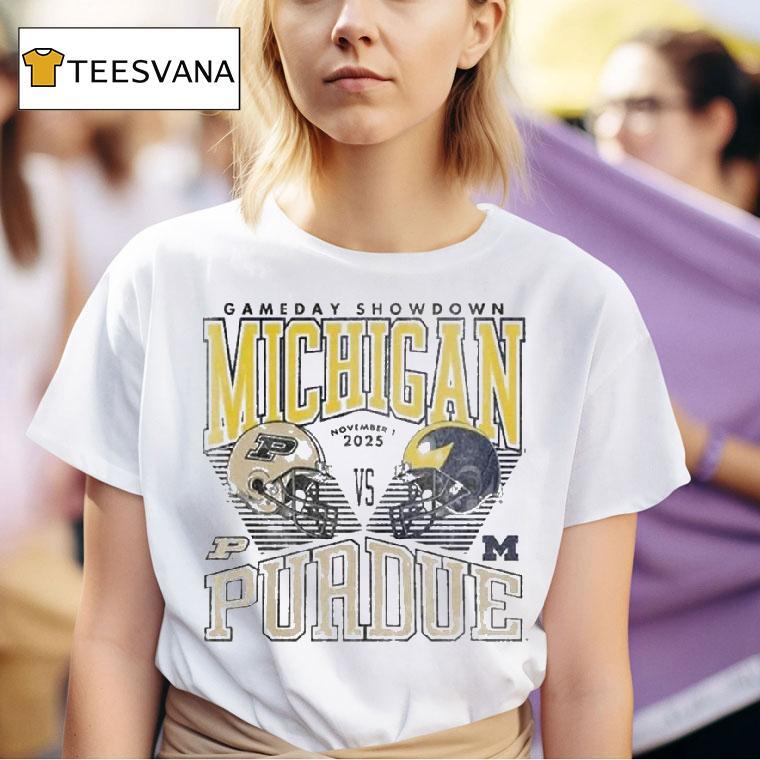 Michigan Wolverines Vs Purdue Boilermakers Football Gameday Showdown T Shirt