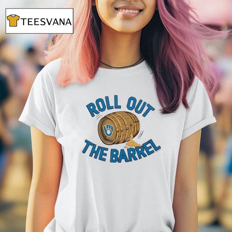 Milwaukee Brewers Gold Roll Out The Barrel T Shirt