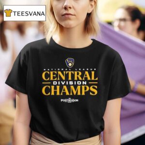 Milwaukee Brewers National League Central Division Champs Postseason T Shirt