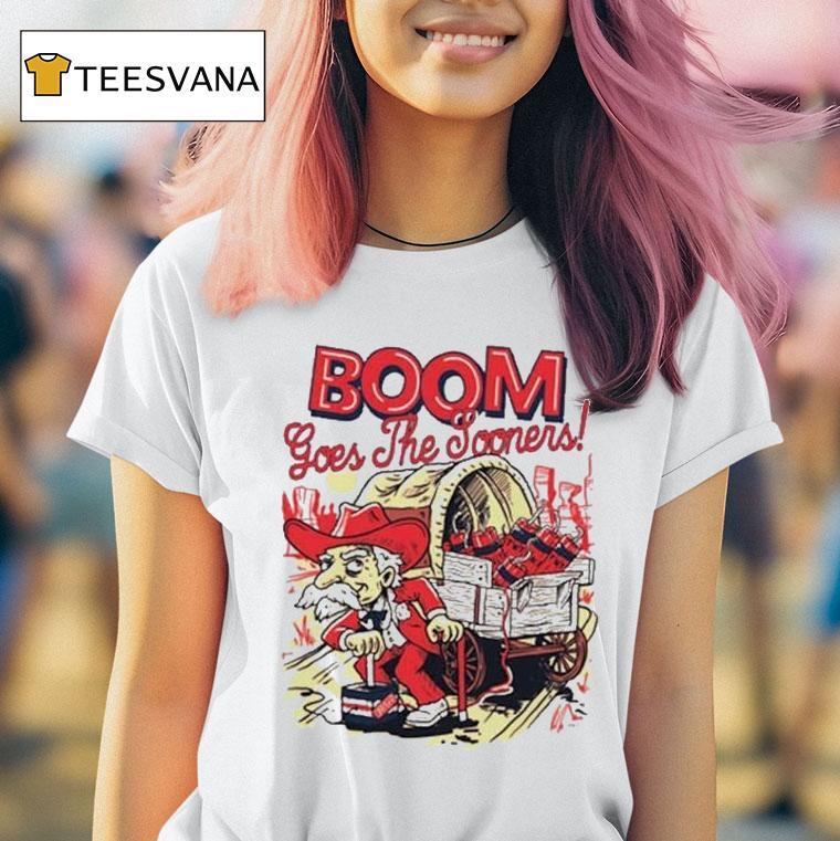 Oklahoma Sooners Boom Goes The Sooners Masco T Shirt