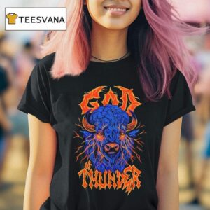 Oklahoma Thunder God Of Thunder Bison T Shirt