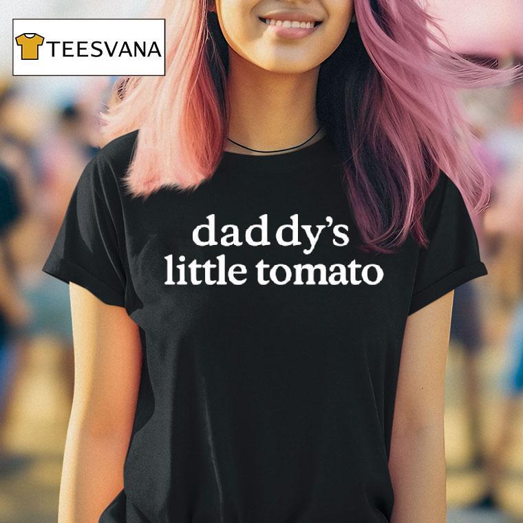 Olandria Wearing Daddy S Little Tomato T Shirt