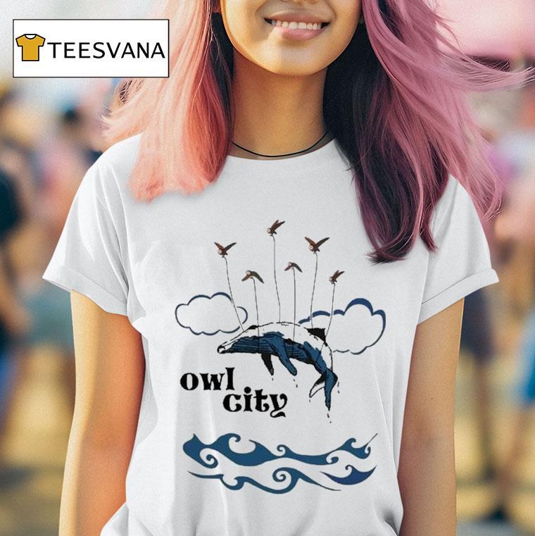 Owl City Flying Whale T Shirt