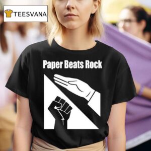 Paper Beats Rock T Shirt