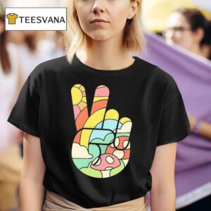 Peaceful Doodle A Hand Making The Peace Sign T Shirt