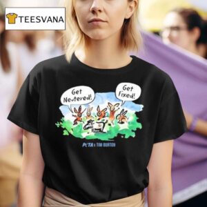 Peta X Tim Burton Levi And Rabbits T Shirt
