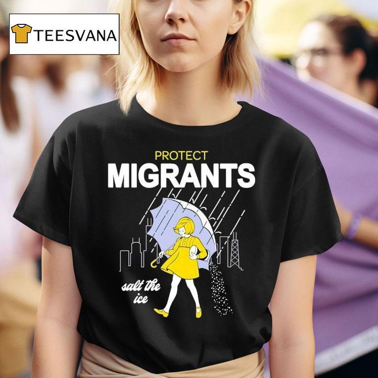 Protect Migrants Salt The Ice Style Morton Salt Logo T Shirt