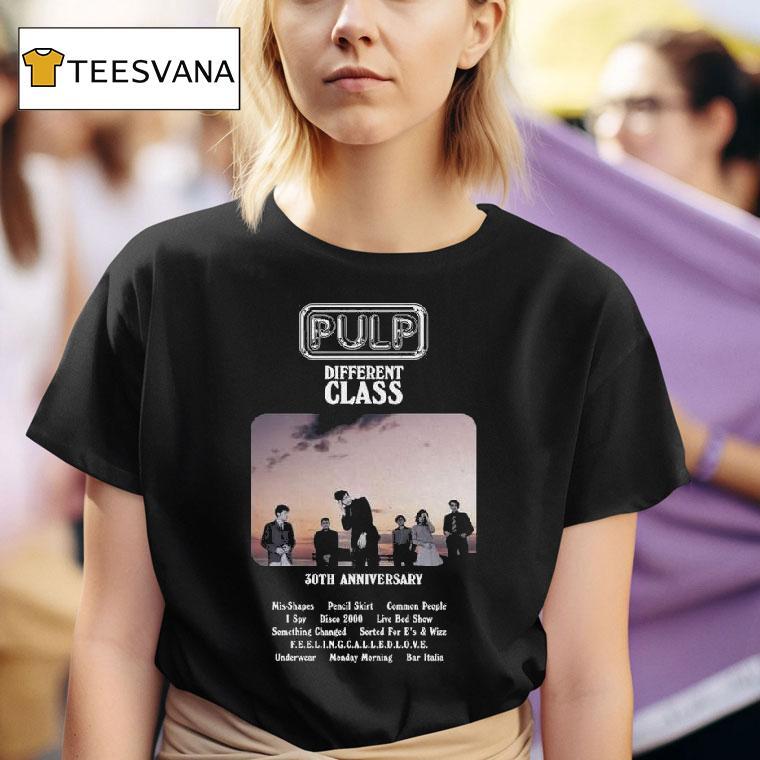 Pulp Different Class Th Anniversary T Shirt