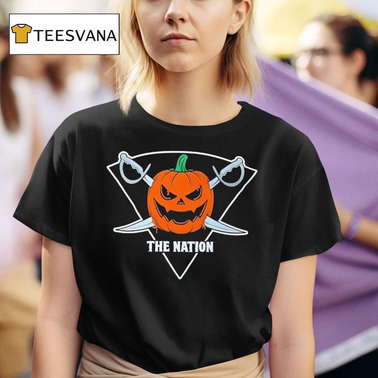 Pumpkins Raiders Logo The Nation T Shirt