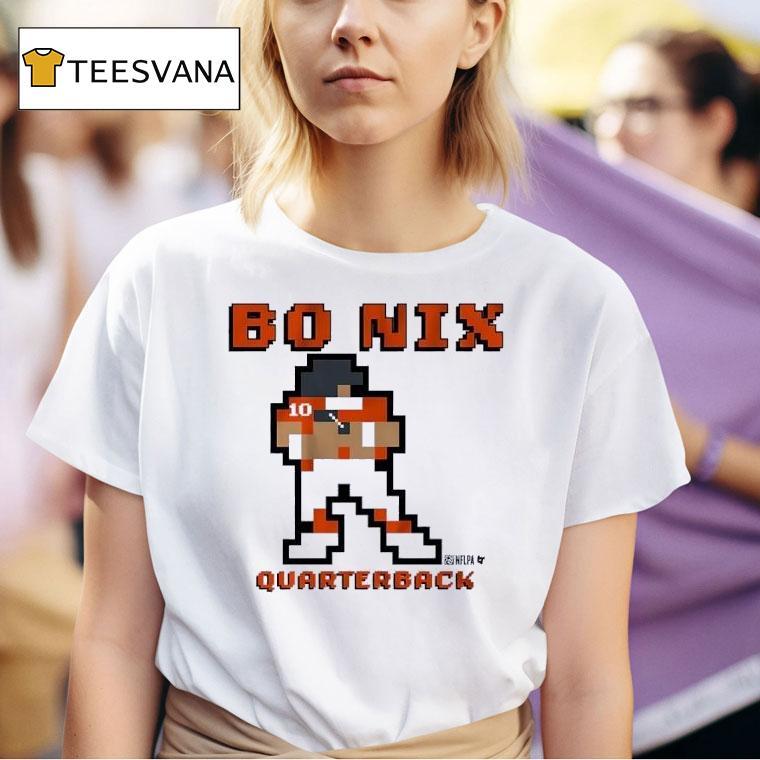 Quaterback Bo Nix Denver Broncos Retro Baller T Shirt