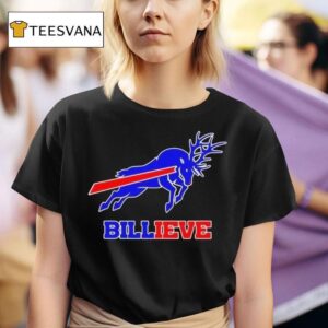 Reindeer Billieve Buffalo Bills Christmas Logo T Shirt