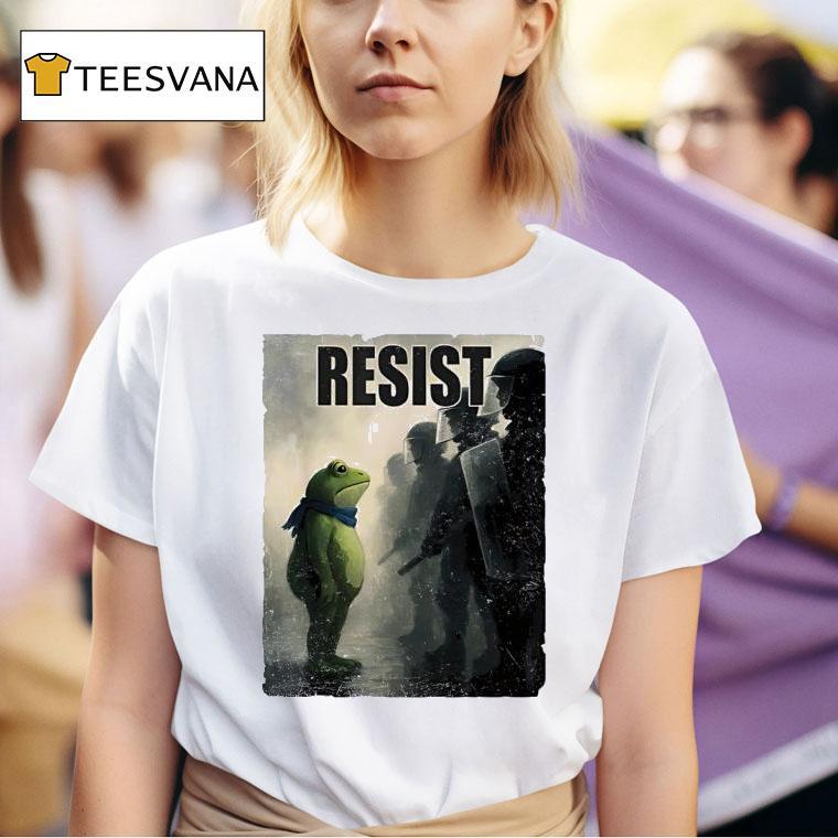 Resist Portland Frog Protest T Shirt