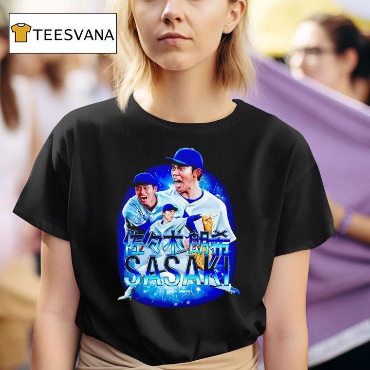 Roki Sasaki Los Angeles Dodgers Baseball Graphic T Shirt
