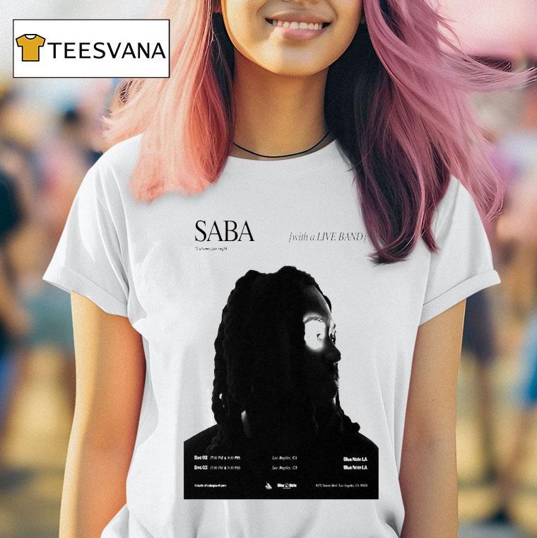 Saba Blue Note La Dec Los Angeles Ca Tour T Shirt