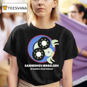 Sammensvrgelsen Sson Sort En Dansk X Files Podcas T Shirt