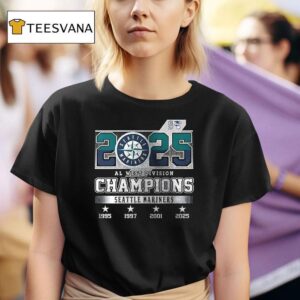 Seattle Mariners Al West Champions Name Roster T Shirt