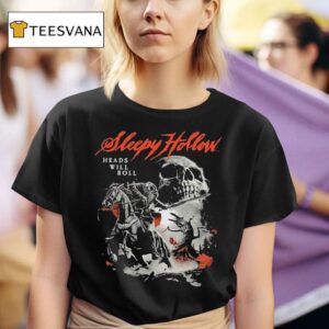 Sleepy Hollow Heads Will Roll Skull T Shirt