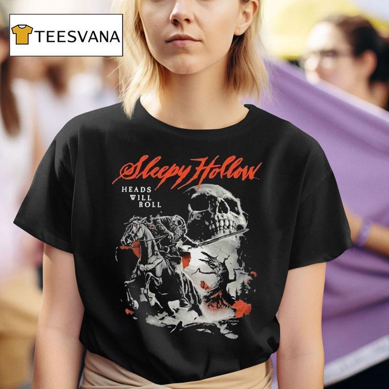 Sleepy Hollow Heads Will Roll Skull T Shirt