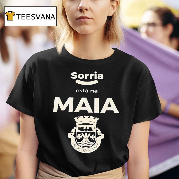 Sorria Esta Na Maia Municipio Da Maia Logo T Shirt