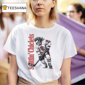 Spittin Chiclets Skullet Vertical Hockey T Shirt