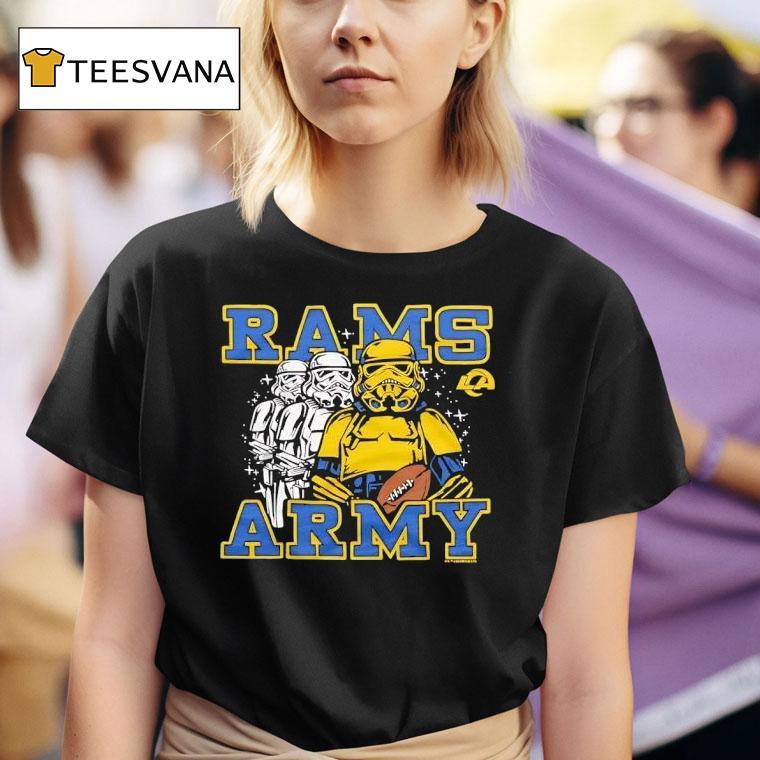 Star Wars X Los Angeles Rams Stormtroopers Rams Army T Shirt