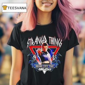 Stranger Things Indiana State Tour Hawkins Graphic T Shirt