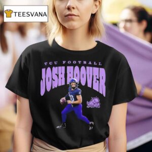 Tcu Horned Frogs Football Josh Hoover Illustrated T Shirt