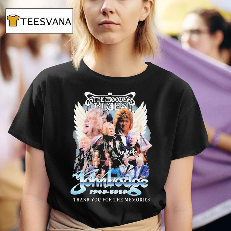 The Moody Blues John Lodge Thank You For The Memories Wings T Shirt