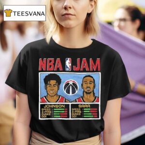 Tre Johnson And Alex Sarr Washington Wizards Nba Jam T Shirt