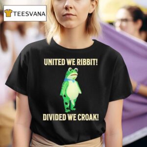 United We Ribbit Divided We Croak Frog Of Portland T Shirt