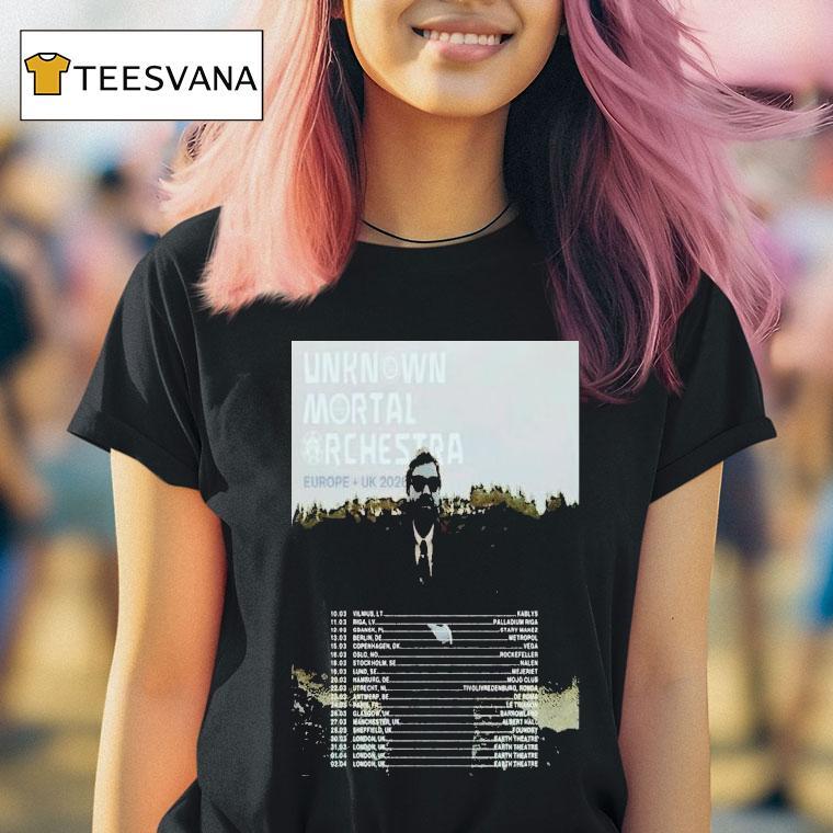 Unknown Mortal Orchestra Europe Uk Tour Dates T Shirt