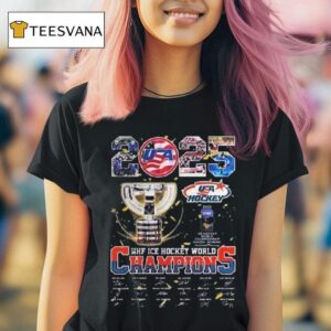 Usa Hockey Ice Hockey World Champions Signatures T Shirt