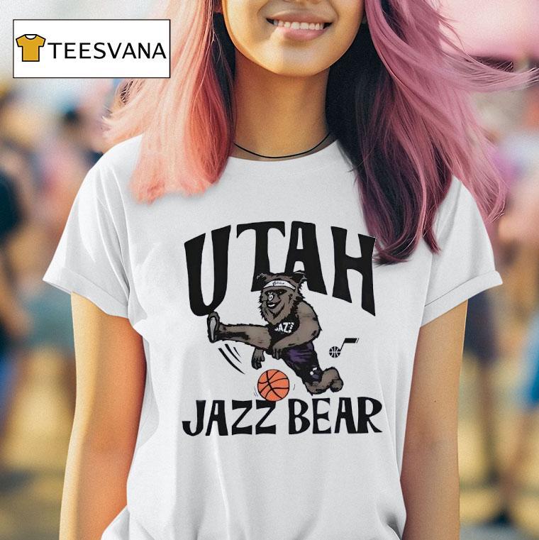 Utah Jazz The Jazz Bear Basketball T Shirt
