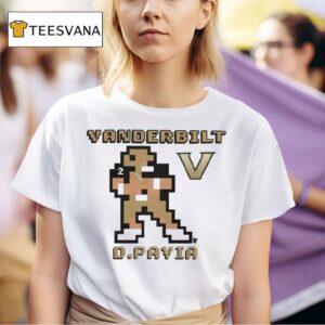 Vanderbilt Football Diego Pavia Retro Baller T Shirt