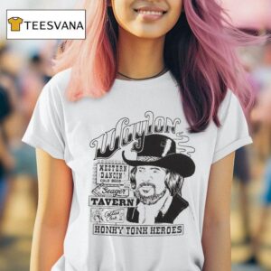 Waylon Jennings Honky Tonk Heroes Western Dancing Cold Beer Seager Tavern Cactus Club T Shirt