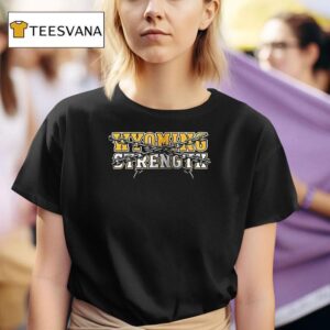 Wyoming Cowboy Strength Logo T Shirt