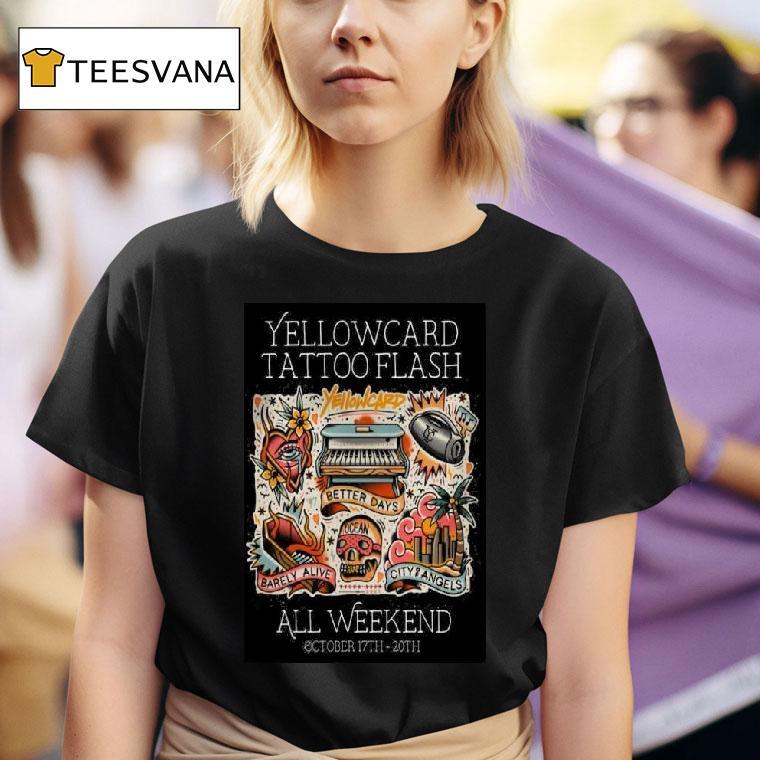 Yellowcard Tattoo Flash Better Days October T Shirt