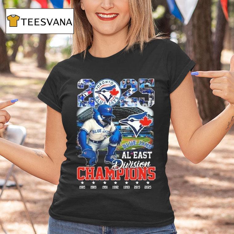 Toronto Blue Jays Mascot Al East Division Champions T Shirt Toronto Blue Jays Mascot Al East Division Champions T Shirt