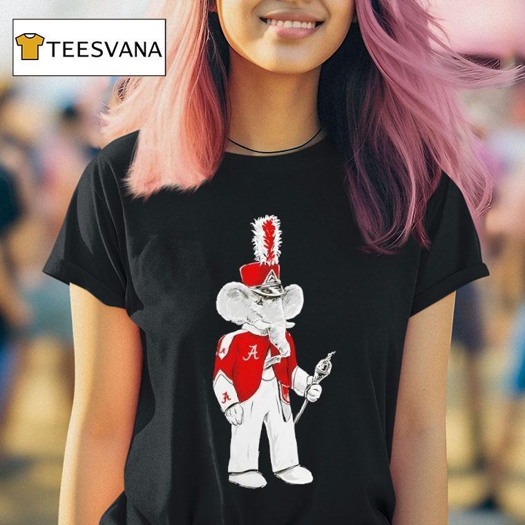 Alabama Mascot Big Al Drum Major T Shirt Alabama Mascot Big Al Drum Major T Shirt