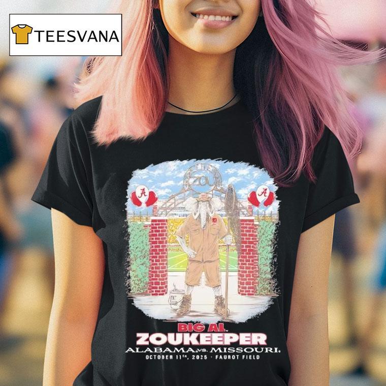 Alabama Vs Missouri Big Al Zookeeper T Shirt Alabama Vs Missouri Big Al Zookeeper T Shirt