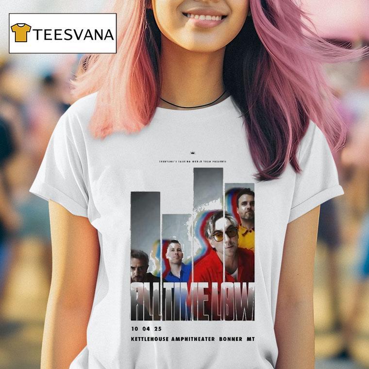 All Time Low Kettlehouse Amphitheater Bonner M T Shirt All Time Low Kettlehouse Amphitheater Bonner M T Shirt