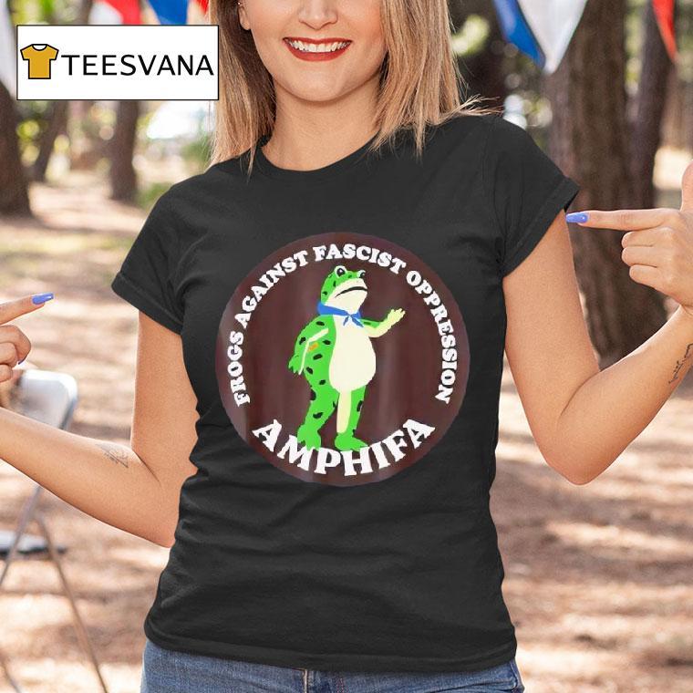 Amphifa Frogs Against Fascist Oppression Frog T Shirt Amphifa Frogs Against Fascist Oppression Frog T Shirt