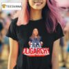 Aoc See Through Fight Oligarchy T Shirt