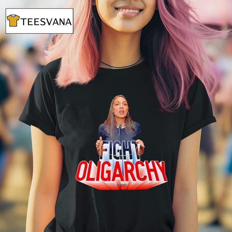 Aoc See Through Fight Oligarchy T Shirt Aoc See Through Fight Oligarchy T Shirt
