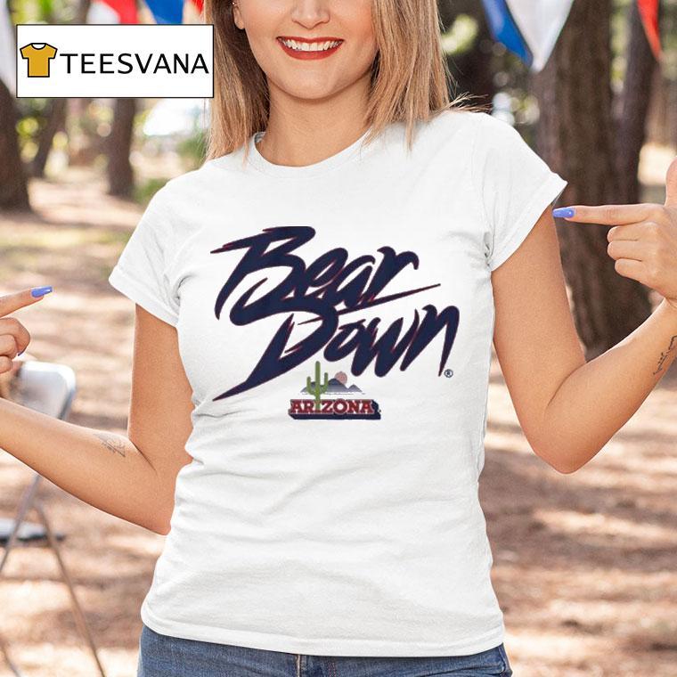 Arizona Wildcats Bear Down Cactus Logo T Shirt Arizona Wildcats Bear Down Cactus Logo T Shirt