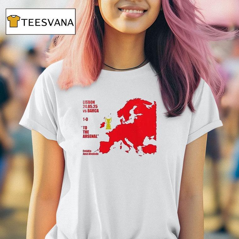 Arsenal Women Champions League We Went To Lisbon From North London And We Won T Shirt Arsenal Women Champions League We Went To Lisbon From North London And We Won T Shirt