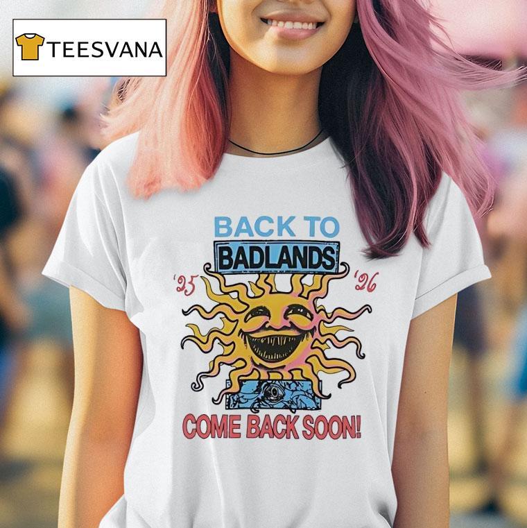 Back To Badlands Tour T Shirt Back To Badlands Tour T Shirt