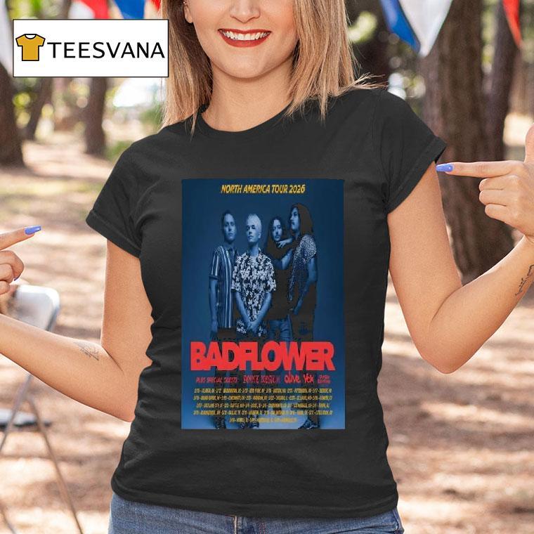 Badflower North Ameica Tour T Shirt Badflower North Ameica Tour T Shirt